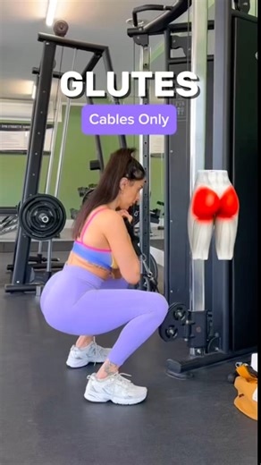 GLUTES WORKOUT 🍑 (CABLES ONLY)SAVE this for your next gym day + SHARE with your bestie 👯