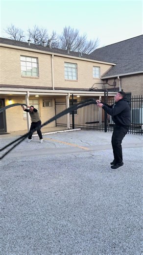 Explosive, full-body cardio that builds strength fast 🔥 Battle rope jump slams = power conditioning. #beastcamptraining #battleropesworkout #lawenformenttraining #firforduty