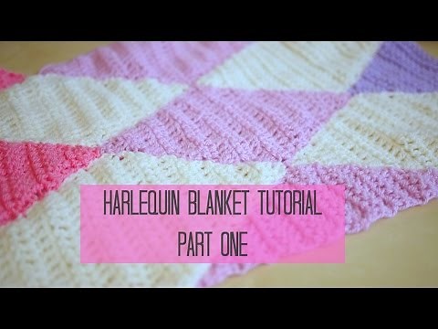 CROCHET: Harlequin / Diamond blanket part 1 | Bella Coco