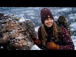 Caught in a Snow Storm While Hiking in the Mountains
