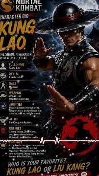 Kung Lao Character Bio | Mortal Kombat