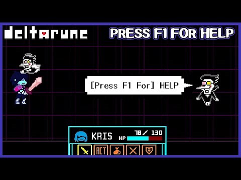 When pressing F1 actually helps you in the Spamton Boss - Deltarune Chapter 2