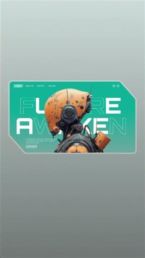 ⚡ Designing a Futuristic Robot Interface | UI/UX Process