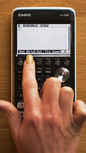 [Casio fx-CG50 tutorials] Vectors #shorts