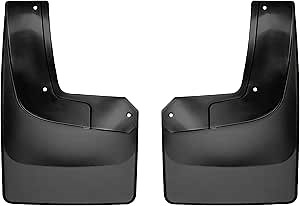 Weathertech Custom No Drill Splash Guard MudFlaps for Ford F-150 SVT Raptor, Rear Pair (120075), Black
