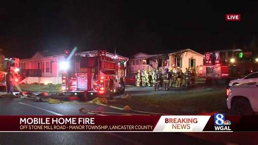 Fire breaks out at home in Manor Township, Lancaster County