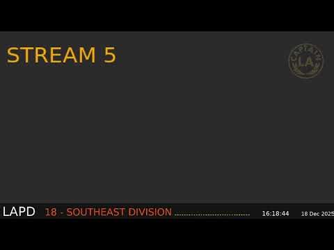 Stream 5 - LAPD Southeast Div (or major incidents) LIVE Scanner Feed - 18-Dec-2025 - Stream 5