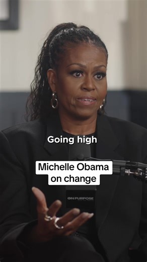Going high 🙌 clipped from my conversation with Michelle Obama in 2024. Listen or watch on YouTube by searching ‘On Purpose Michelle Obama’ #inspiration #motivation #change #advice