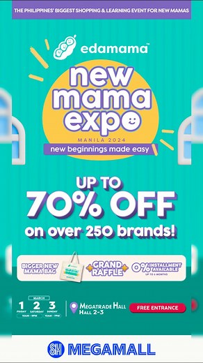 Are you excited for New Mama Expo 2024? Here’s what to expect for this exciting event! 🫶🏽 Join us at edamama’s New Mama Expo at Megatrade Hall 2-3, SM Megamall, from March 1 to 3 Pre-register now: https://edamama.page.link/Vct6 ! #edamamaph #ParentingMadeEasy #NewMamaExpo2024 | edamama