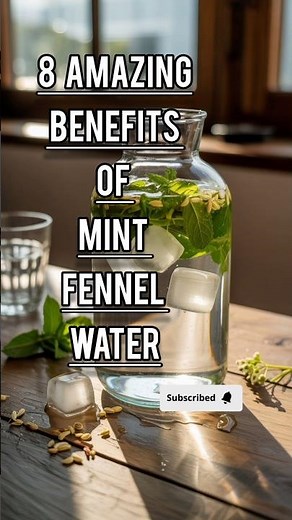 8 Amazing benefits of mint fennel water #health #healthyfood #healthy #fennelseeds #shorts #detox