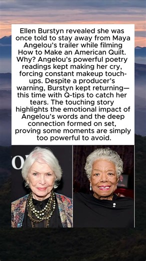 Ellen Burstyn BANNED from Maya Angelou’s Trailer?! 😳 The Emotional Story Behind It!