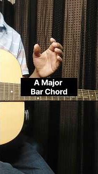 A Major Bar Chord On Guitar Easy And Simple With This Video |#Muzzico #guitartutorial #Guitarchords