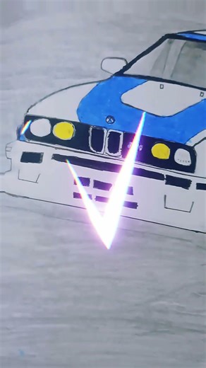 I draw my dream car BMW M3 GTR #bmw #car