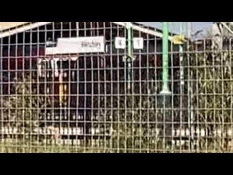 Bletchley train station busy on the tracks