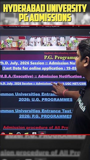 Big Update 🛑 CUET PG 2026 | Admission in University of Hyderabad #cuetpg2026