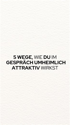 MINDSET | BEZIEHUNGEN | PSYCHOLOGIE on Instagram: "Menschen erinnern sich nicht an das, was du sagst – sondern an das, was sie neben dir fühlen. Attraktivität entsteht nicht aus Worten, sondern aus Präsenz, Pausen und ehrlichem Interesse. Wenn du lernst, zuzuhören statt zu beeindrucken, verbindest du dich auf einer Ebene, die Worte nicht erreichen. Denn das wirklich Anziehende ist, verstanden zu werden, ohne sich erklären zu müssen. Folge @gedankenelite, wenn du Gespräche führen willst, die blei
