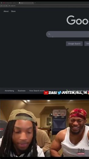Zias couldn't stop laughing at BLou googling "Google"on Google😂😂