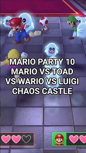Mario Party 10 Mario VS Toad VS Wario VS Luigi Chaos Castle