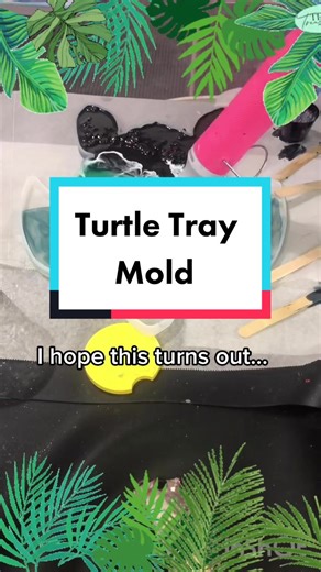 Trying something different! #turtletray #customtumbler #tumblermaker #seaturtle #beachvibes #resinart #epoxyart #epoxyresin #trending #fyp #hype