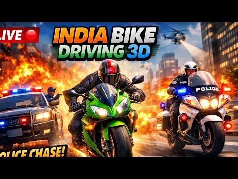 INDIA BIKE DRIVING 3D LIVE 🔥 Police Chase + Stunts 😱 | Noob to Pro Gameplay
