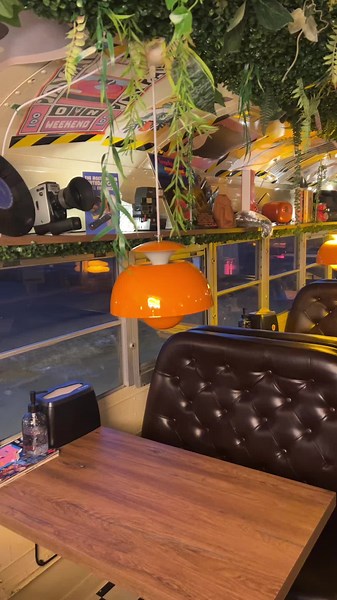 Retro Café Art and Barista Culture