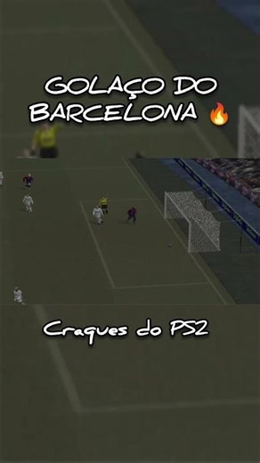 Golaço do Barcelona 🔥 | PES 6 #ps2 #nostalgiaplaystation