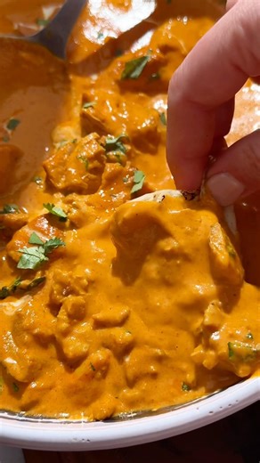 Butter chicken in the instant pot! So easy and creamy