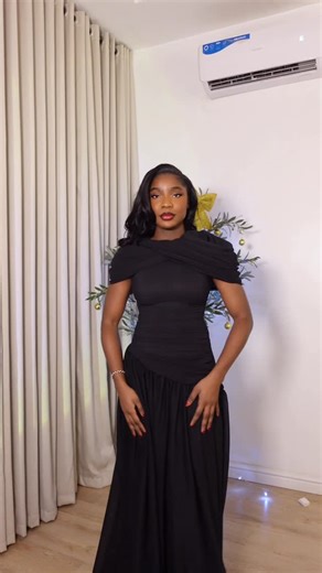 Celina Kama on Instagram: "I’m so glad I didn’t overthink and actually attended!🥹 GRWM to go win an award 🤍 @ceosnetworkafrica Pyjamas: @asabithebrand Dress 👗: @dibas_wardrobe Perfume: @bypearlparfum"