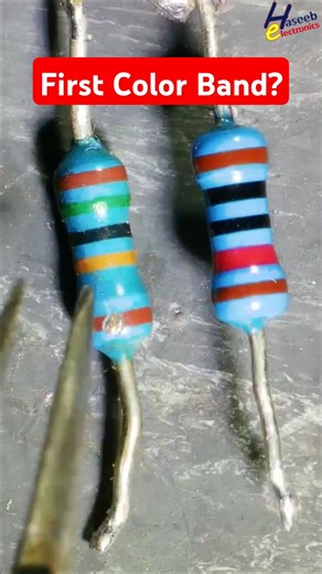 How to Locate First Band in Resistor Color Code | Easy Trick #shorts