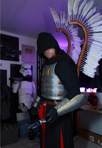 Polish Hussar Cosplay with Medieval Lightsaber