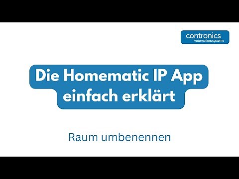 Homematic IP | Raum in der Homematic IP App für iOS/Android umbenennen und löschen