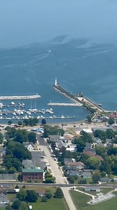Have you ever seen St. Ignace from the sky? Check it out! #stignace #upperpeninsula #michigan #travel | MI Playground