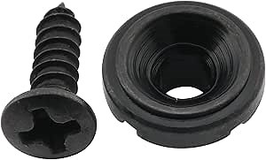 Musiclily Pro Steel Vintage Tele String Guide Guitar String Tree Retainer for Tele Style Electric Guitar, Black