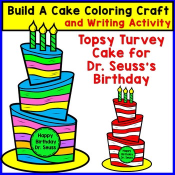 Dr. Seuss Coloring Craft and Writing Activity #2 - Happy Birthday Dr. Seuss