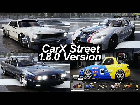 CarX Street PC 1.8.0 Version - New Livery Workshop, Cars, Turbofans & More!