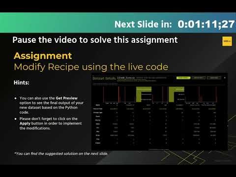 Assignment 1 - Modify recipe using live code / DAI Starter Course