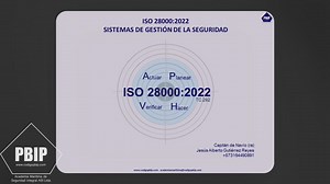 Introducción ISO 28000 -  2022 Sistema de Gestión de la Seguridad.