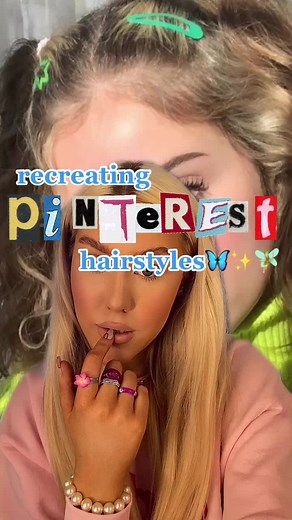 Recreating Pinterest Y2K Hairstyles