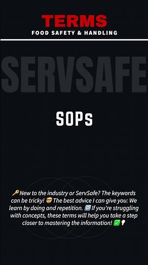ServSafe: SOPs 📋