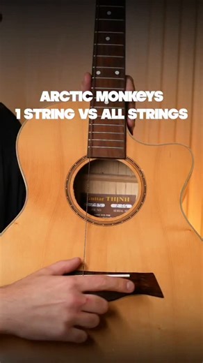 Easy Guitar Songs | One String Songs on Instagram: "Easy guitar song on one string vs all strings 🎸 Beginner guitar tutorial #guitartutorial #easyguitar #onestringguitar #beginnerguitar #guitarmelody"
