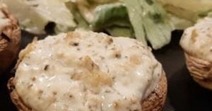 Champignons farcis au four