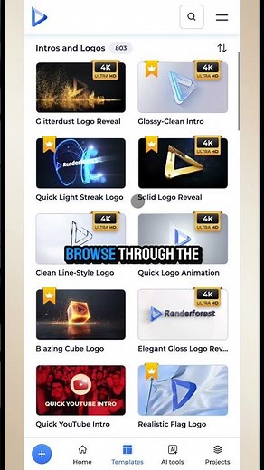 With Renderforest, you can animate your logo in minutes using ready-made templates 🚀