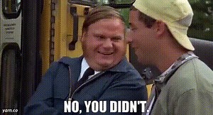 No, you didn't.