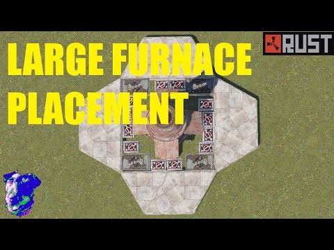 How to perfectly place a Large Furnace in a 2x2 - RUST 2022 Building Tips #4