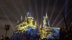 2.3K views · 69 reactions | Harry Potter Christmas Castle Light Show...