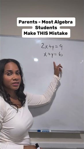 Common Algebra Mistake When Solving Systems