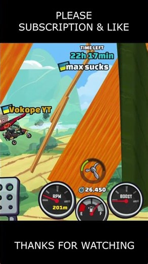 💥 I Finished The Hard Map 💥 (Glider Challenge) - Hill Climb Racing 2 #shorts #hcr2