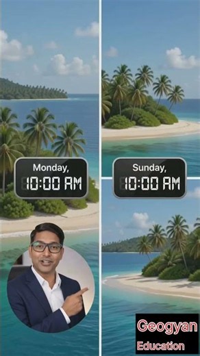 The Invisible Line That Changes The Date... 🌍⏰ #InternationalDateLine #TimeGeography