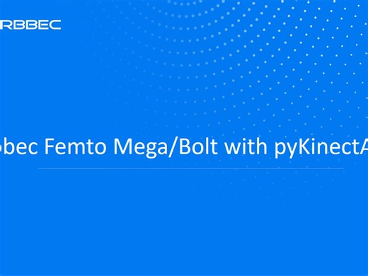 Orbbec Femto Mega/Bolt with pyKinectAzure