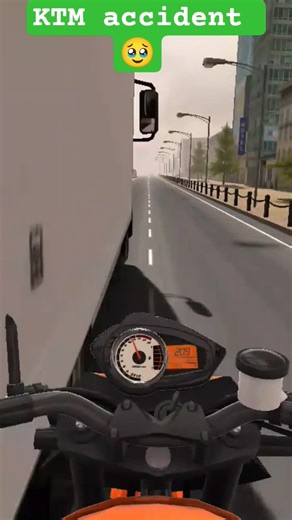 KTM Crash on Busy Traffic Road | #ktm #accident #shorts